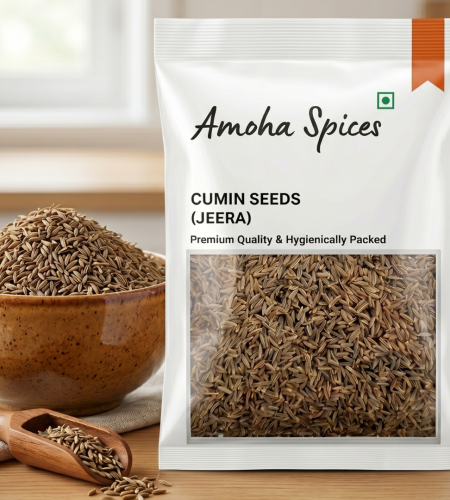 amoha spices jeera whole | cumin seeds, premium quality (100 g)
